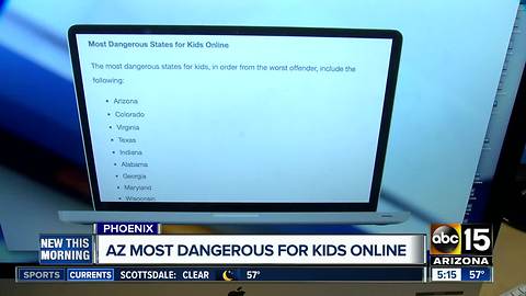 Arizona most dangerous state for kids online, according to new study