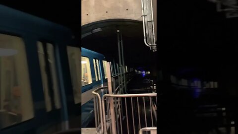 Electrifying metro arrival #viralvideo #train #montreal #travel #railway #metro