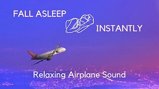 Airplane Cabin Sound | Black Screen - 10 Hours | Airplane sound for Sleep, Study, Meditation!