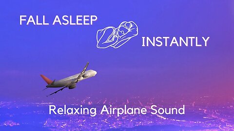 Airplane Cabin Sound | Black Screen - 10 Hours | Airplane sound for Sleep, Study, Meditation!