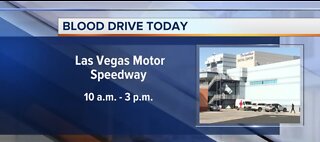 Blood drive at Las Vegas Motor Speedway from 10 am to 3 pm