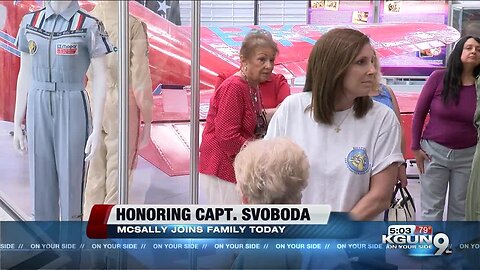 Senator McSally honors first female combat pilot Amy Svoboda