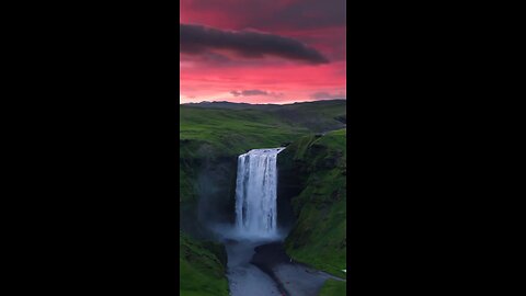 Nature’s Symphony: The Serenity of Waterfalls” 😍 #rumble #viral #waterfall #video #