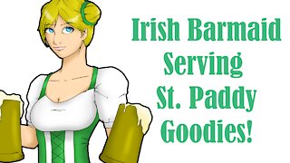 Cute Irish Barmaid Coloring