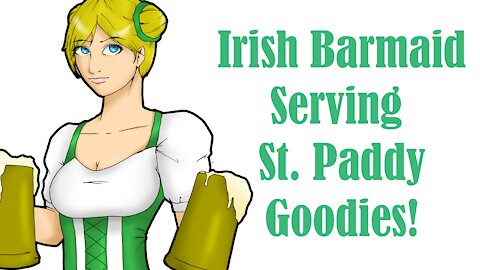 Cute Irish Barmaid Coloring