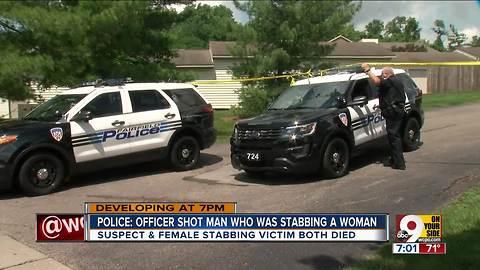 PD: Officer shot man who was stabbing woman
