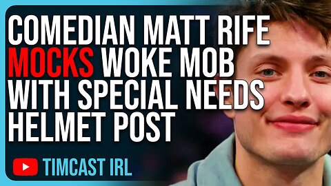 Comedian Matt Rife ROASTS Woke Mob By Mocking Them With Special Needs Helmets In HILARIOUS Post