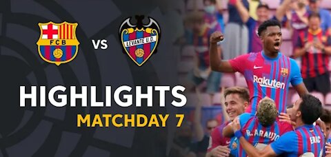 HIGLIGHT FC BARCELONA VS LEVANTE UD (3-0)