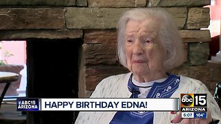 Edna Collins celebrates her 105th birthday!