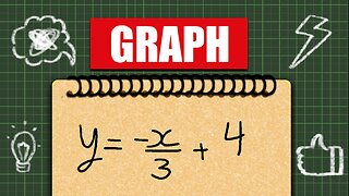 Graph y = -x/3 + 4