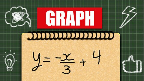 Graph y = -x/3 + 4