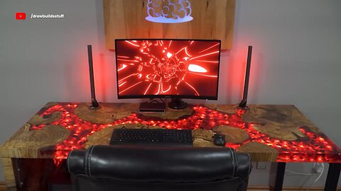 Making a Burning LAVA GAMING DESK | Amazing Art