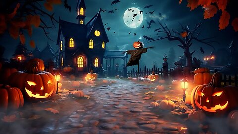 🎃Spooky Fall Ambience🍂Halloween Cozy Autumn Ambience With Best Halloween Music, Scary Sounds