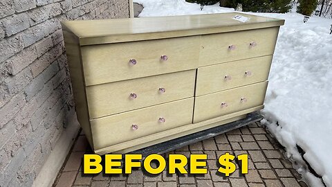 I Bought this for a Singular Dollar.. Contemporary Furniture Makeover