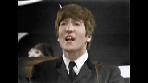 (COLORIZED) The Beatles - Twist And Shout! (thank your lucky stars)