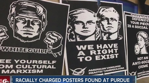 Posters promoting white supremacist group found on Purdue campus