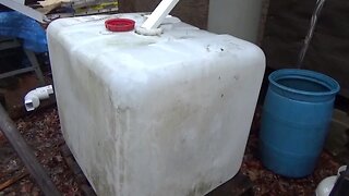 275 Gallon IBC Tote Rain Water Tank For The Off Grid Homestead