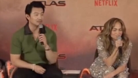 Simu Liu defends JLo from reporter asking about her potential divorce from Ben Affleck