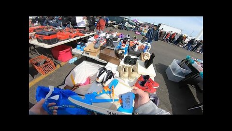 HE WAS TRYING TO SELL OFFWHITE JORDANs AT THE FLEA MARKET! THESE AIR JORDANS ARE ALMOST 20 YEARS OLD