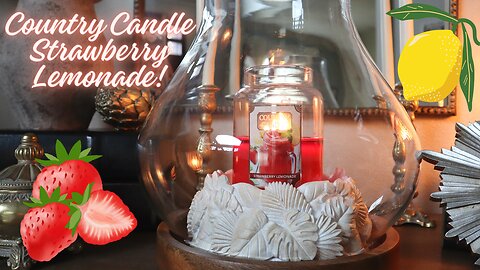 Candle Review: Country Candle Strawberry Lemonade