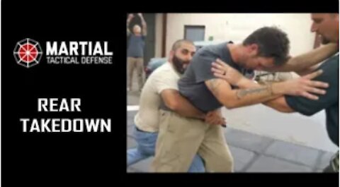 Rear takedown and control