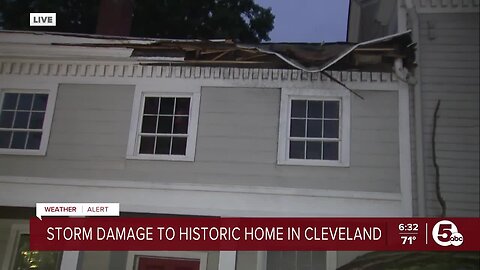 Strong storms damages historic Dunham Tavern Museum
