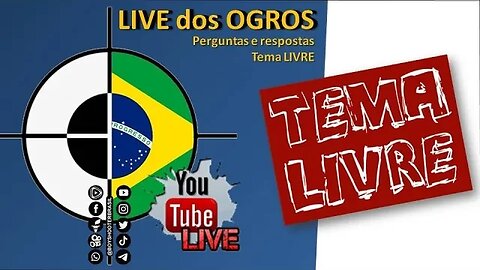 18/07/2023 - 19h30 | Live dos TRI-OGROS - Tema LIVRE