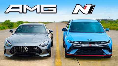 Mercedes-AMG GT v Hyundai IONIQ 5 N: DRAG RACE