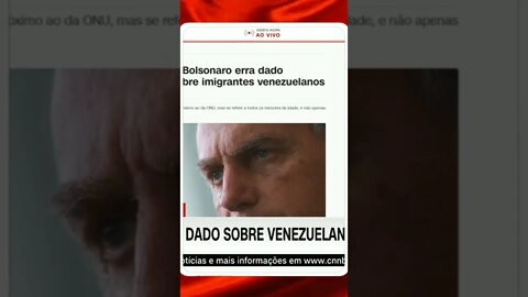 Fatos Primeiro: Bolsonaro erra dado sobre venezuelanos no Brasil | @SHORTS CNN