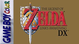 The Legend Of Zelda Link's Awakening DX On GBC.
