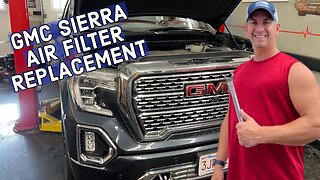 How To Replace 2019-2021 GMC Sierra Denali Air Filter 6.2 Engine