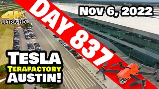 CRANKING SUNDAY AT GIGA TEXAS! - Tesla Gigafactory Austin 4K Day 837 - 11/6/22 - Tesla Terafactory
