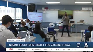 Indiana teachers now eligible for COVID-19 vaccine