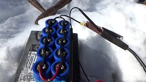 Cold Start 11 HP Log Splitter Engine On 10 Supercapacitors