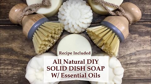 DIY All Natural DIY SOLID DISH SOAP Cold Process Recipe + pH & Lather test | Ellen Ruth Soap