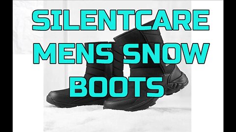 Lightweight and Comfy SILENTCARE Mens Winter Mid Calf Snow Boot 1