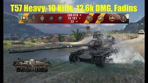 World of Tanks - T57 HHeavy, 12.6K Damage, 10 Kills and Fadins Medal