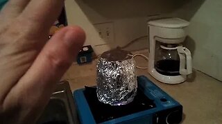 DIY Emergency Butane Stove Heater FOIL Type.