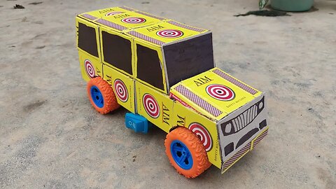 How to Make SUV Car | Matchbox DIY Car | Matchbox Project | DC Motor and Battery