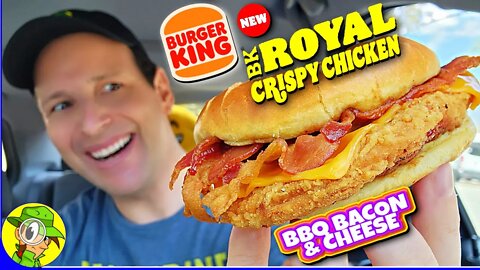 Burger King® 🍔👑 BK® BBQ BACON & CHEESE ROYAL CRISPY CHICKEN SANDWICH Review 🐔 | Peep THIS Out! 🕵️‍♂️