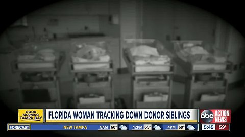 Florida woman tracking down sperm donor siblings