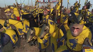 150 Cavalry vs 150 Archers - With MONKEYS?!?