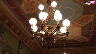 Some Light Fixtures in the Michigan State Capital Are Not Original