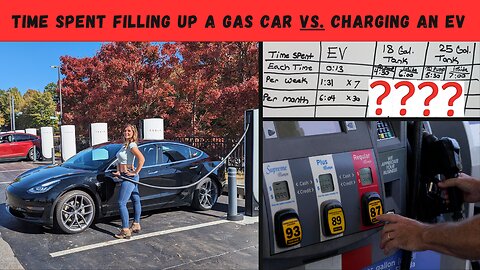 Time Spent Filling Up A Gas Car Vs Charging An Electric Car