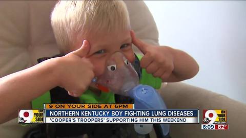 Cooper's Troopers support Kentucky boy fighting lung disease