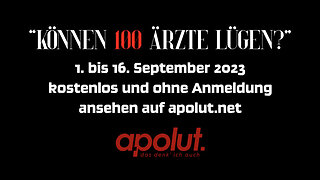 Der Film "Können 100 Ärzte lügen?" – Ab 1. September auf apolut!