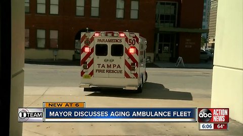 Tampa Mayor Bob Buckhorn addresses city's aging ambulance fleet