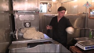 Taking care of servicemen - Field bakery, for example, bakes fresh bread