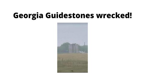 Georgia Guidestones partly wrecked