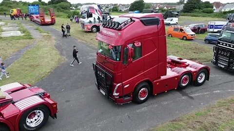 Trucks Leaving The Porthcawl Truck Show - Welsh Drones Trucking #trucks